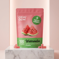 Gummies de Protéines de Lactosérum Naturelles Créatine BCAA Acides Aminés Sans Sucre pour l'Énergie Quotidienne des Adultes, la Récupération Musculaire et le Bien-être Sportif
