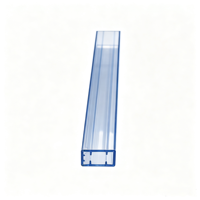 Tube d'emballage en PVC transparent, tube de transport en plastique extrudé pour connecteur électronique, taille personnalisée disponible