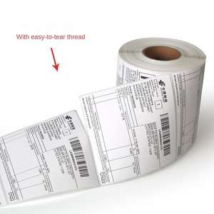 Feuilles d'étiquettes thermiques adhésives personnalisées pour imprimante thermique, papier d'étiquettes pour l'expédition pour les supermarchés - Product Image 2
