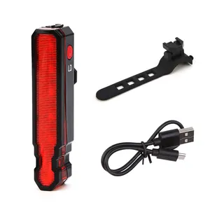 Xe đạp ánh sáng phía sau dòng Laser cảnh báo đèn không thấm nước seatpost dẫn ánh sáng USB có thể sạc lại MTB đường xe đạp đèn hậu