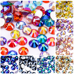 Cristal <span class=keywords><strong>Strass</strong></span> Cross Border Verre Dos Plat <span class=keywords><strong>Diamant</strong></span> Vêtements Accessoires Ongles Ronds <span class=keywords><strong>Diamant</strong></span> DIY Boucles D'oreilles Sac Bâton <span class=keywords><strong>Diamant</strong></span> - Product Image 6