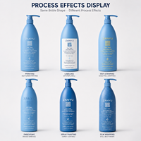 Bouteille de shampoing de luxe en PE de 1000 ml, étiquette en feuille d'or, impression de logo personnalisé, vente en gros, usine, qualité supérieure, best-seller