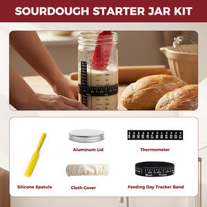 Cesta de fermentación de pan <span class=keywords><strong>Benetton</strong></span> de diseño moderno, fabricación experta, suministros para hornear pan de masa madre con espátula de silicona - Product Image 4