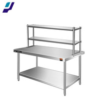 Nouveau support de Table en Inox support de table de travail en acier inoxydable Durable moderne pour le stockage de cuisine pour les restaurants ou les hôtels à la maison
