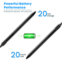 Stylet compatible avec Microsoft 4096, sensible à la pression et avec rejet de la paume, pour Surface Pro, Laptop, Go, Book Pen