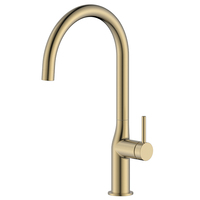 Robinet de cuisine en acier inoxydable 304 sans plomb, à levier unique, col de cygne, arc haut, col flexible, eau chaude et froide, directement de l'usine