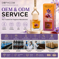 Diffuseur de parfum pour voiture 8 ml, flacon en verre avec couvercle en bois, désodorisant suspendu, marque privée, fabricant OEM sur mesure