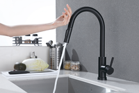 Pull Down Sensor Dapur Stainless Steel, Dua Fungsi Penyemprot Sensor Sentuh Wastafel Dapur
