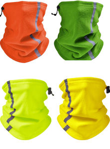 Unisex Camouflage Camo Dubbellaags Polar Fleece Hi Vis Reflecterende <span class=keywords><strong>Strip</strong></span> Hals Buis Cover Warmer Voor Outdoor Skiën Fietssport - Product Image 6