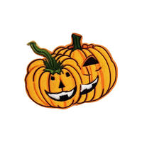 Écussons brodés personnalisés OEM Citrouille et Fantôme d'Halloween, thermocollants, badges pour la Toussaint, pour vêtements, chapeaux et sacs