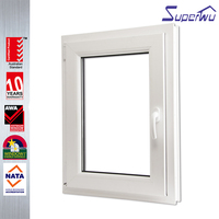 Fenêtres à battants et à bascule en PVC de style américain, prix d'usine en Chine, haute qualité, insonorisées, fenêtres à bascule et à battants en PVC