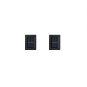 Luces Solares para Jardín, 2 Piezas, LED, para Exteriores, Terraza, Camino, Patio, Escaleras, Valla, Lámpara de Pared, IP65, Alimentadas por Energía Solar, Luz Blanca Cálida - Product Image 1
