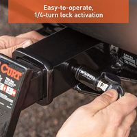 Nouvelle serrure de remorque tout-terrain M-PULL en acier au carbone, diamètre de la goupille 5/8 pouce, récepteur 2 pouces, finition noire, capacité de charge 2T pour