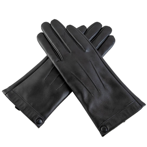 Guantes de Piel de Oveja Personalizados para Mujer, con Pantalla Táctil, Térmicos, Forrados de Algodón para Invierno, Casuales, Cálidos, para Exteriores - Product Image 1