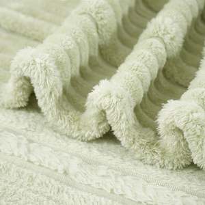 Manta polar 3D Jacquard suave decorativa manta peluda, acogedoras mantas ligeras de felpa esponjosa para sofá, cama, sofá - Product Image 6