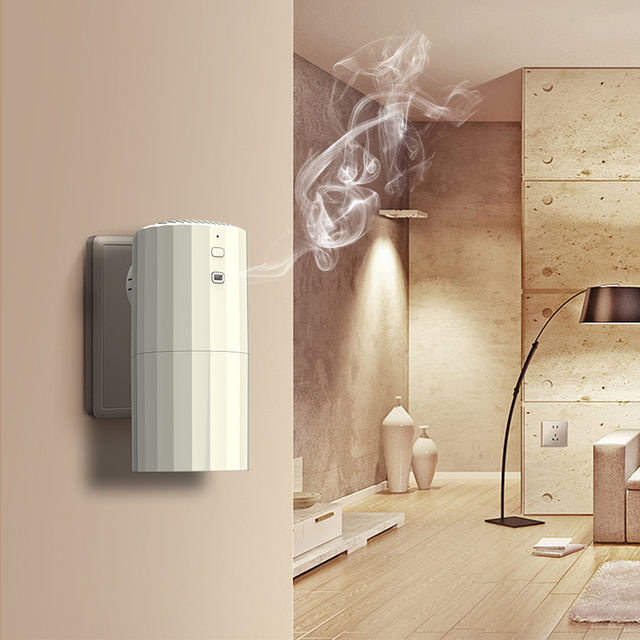Portable Electric Home Aroma Diffuser Wall Plug Wi-Fi App Control Waterless Air Scent Diffuser Machine for Hotels Essential Oil