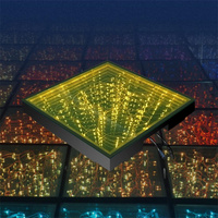 Lumière étoile jaune 50*50 mariage interactif extérieur IP65 fête étoilée piste de danse scène Led piste de danse boîte de nuit piste de danse