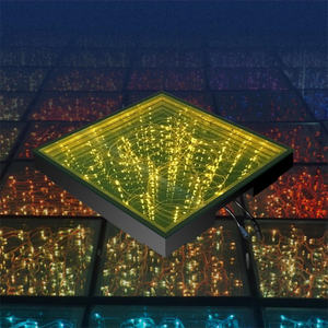 نجمة صفراء خفيفة 50*50 حفل زفاف تفاعلي في الهواء الطلق IP65 مرصع بالنجم حفلة أرضية رقص Led أرضية رقص ملهى ليلي أرضية رقص - Product Image 2