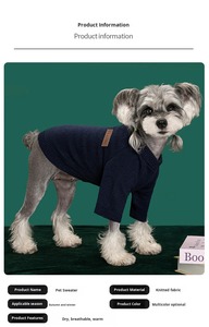 Pull en coton d'hiver classique pour chiot, vêtements pour animaux de compagnie, vêtements pour petits chiens, Corgi, <span class=keywords><strong>bouledogue</strong></span> français - Product Image 4