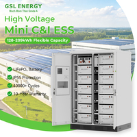 Système de stockage d'énergie industriel et commercial GSL ENERGY 215 kWh 100 kW avec onduleur, batterie LiFePO4 et refroidissement par air pour applications solaires