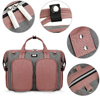 Neuankömmling Multifunktions-Windel rucksack aus Polyester für Frauen Wasserdichter Caddy Organizer Mommy Windel tasche Reisetasche