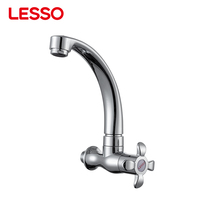 Robinet de cuisine monocommande eau froide LESSO ABS chromé avec cartouche céramique pour évier de cuisine