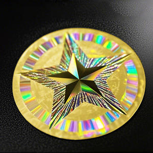 Prodotti farmaceutici Scratch-Off strato autoadesivo goffrato vetro tracciabile argento/oro Tamper personalizzato ologramma adesivo Laser - Product Image 6