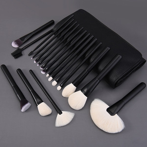Juego de 18 Brochas de <span class=keywords><strong>Maquillaje</strong></span> de Pelo Animal Natural, Marca Privada, Logotipo Personalizado, OEM, al por Mayor, Profesional, con Cerdas Suaves, Nuevo Kit - Product Image 2