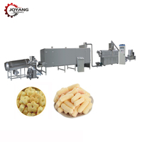 Machine extrudeuse à double vis en acier inoxydable pour la production de chips de riz soufflé, de céréales, de boucles de maïs, de billes de fromage et de snacks - Haute productivité