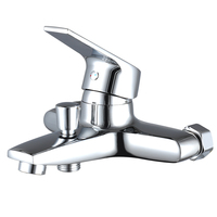 Conception de logo personnalisé robinet de douche mitigeur de baignoire et de douche en laiton