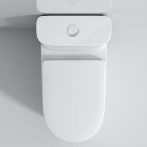 Inodoros de WC de una pieza alargados sifónicos de cerámica para baño montados en el suelo de China con cuenco de cubierta de asientos - Product Image 2