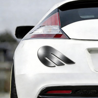 Emblemas de Logotipo de Coche con Textura Metálica Cepillada 3D Personalizados para Decoración Exterior de Coche, Insignias de Coche, Emblemas Automotrices