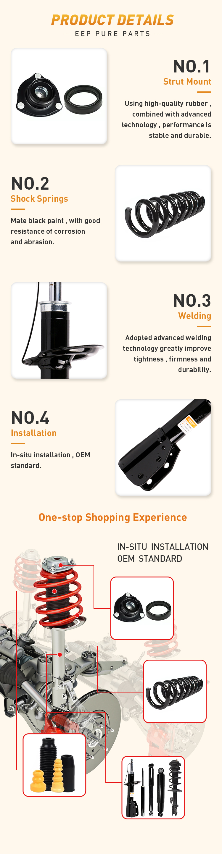 ヴェル　泡3号12 2223204813 Air Suspension Parts Air Suspension Strut for