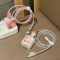 Fundas y fundas protectoras de calidad superior para el cable de datos Apple 13 y el cabezal del cargador del iPhone 14 Pro Max