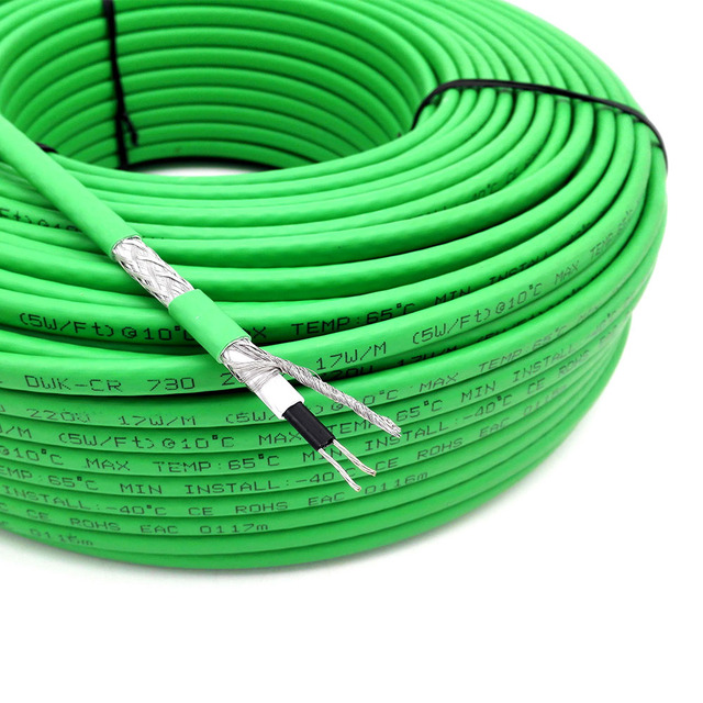 MINCO HEAT 110V/220V Heat Tracing Roof Pipe Protection Anti Freezing and De Icing Self Regulating Heating Cable