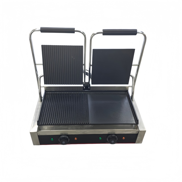 220V New High Productivity Factory Price Electric Contact Commercial Sandwich Grill Press Panini Maker