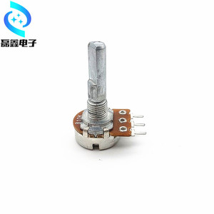 โพเทนชิโอมิเตอร์แบบหมุน H Electronic Components รุ่น 148 ขนาด 25 มม. แกนครึ่งวงกลม B10K 50K 100K ปรับค่าได้ด้วยลูกบิดเดี่ยว - Product Image 5