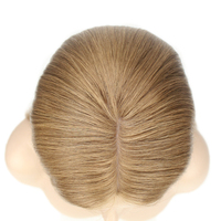 Perruque médicale Newtimes Hair personnalisée en cheveux humains naturels, cheveux vierges brésiliens Remy, brun clair, base en dentelle, perruques frontales en dentelle