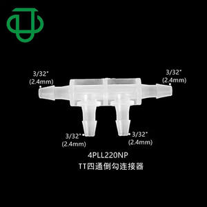 Conector de Manguera de Cuatro Vías Tipo TT de Plástico JU, Accesorios de Manguera con Conexión de Púas, Material ABS, Enchufable para Adaptadores y Conectores - Product Image 3