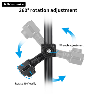 VINmounts Live Sonar Mount LOWRANCE ActiveTarget 2, Multi-Mode, Adjustable 360° Rotating Transducer Pole, <b>Boats</b> <b>Kayaks</b> - Product Image 3