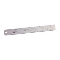 Règle de mesure de rapport de mélange pour peinture automobile en aluminium, outil de mesure manuel personnalisable OEM/ODM