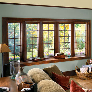 Auvent en alliage d'aluminium, grain de bois, <span class=keywords><strong>baie</strong></span> <span class=keywords><strong>vitrée</strong></span>, fenêtre en aluminium - Product Image 3