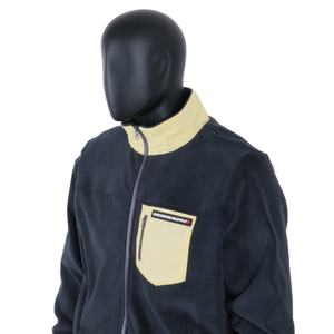 TOPSHOW Designer Custom Crop Fleece Cotton Embroidery Logo Zip up <b>Sherpa</b> <b>Jacket</b> for <b>Men</b> - Product Image 3