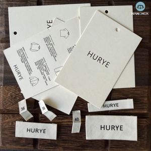 Professional <strong>Custom</strong> <strong>Printed</strong> Logo <strong>Swing</strong> Hang <strong>Tags</strong> for Clothing Bags Shoes-Recycled Thick Paper Eco-Friendly - Product Image 1