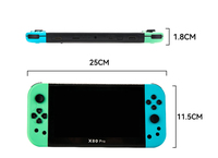 Console de jeu portable X80 PRO avec écran IPS 7 pouces en couleur, 16 Go, double joystick, processeur quadricœur, prise en charge TV, MP3 et vidéo