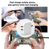 Pengisi Daya Dinding Ac Ponsel Usb Universal, Charger Dinding Ac Ponsel Dapat Dilipat 24W 5V 4,8 A