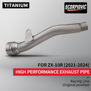 Tubo de Enlace de Titanio para Motocicleta, Tubo Medio de Escape para Ninja <span class=keywords><strong>ZX10RR</strong></span>, ZX10R, ZX10R, Zx10r - Product Image 2