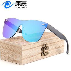 Gafas de Sol Unisex sin Marco, Lentes de PC con Protección UV400, Estilo Clásico Retro Negro para Viajes, Protección Solar, Montura Grande a la Moda - Product Image 5