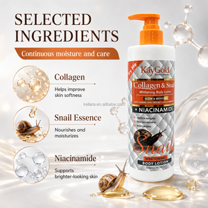 Loción Corporal de Niacinamida de 500ml al por Mayor con Extracto de Caracol y Colágeno para Piel Seca y Opaca, Hidratante y Suavizante, Marca Privada de Fábrica - Product Image 3