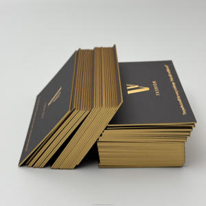 Cartão de Visita de Luxo de Alta Qualidade com Folha de Ouro, Relevo, Verniz UV Localizado e Relevo Seco - Product Image 1